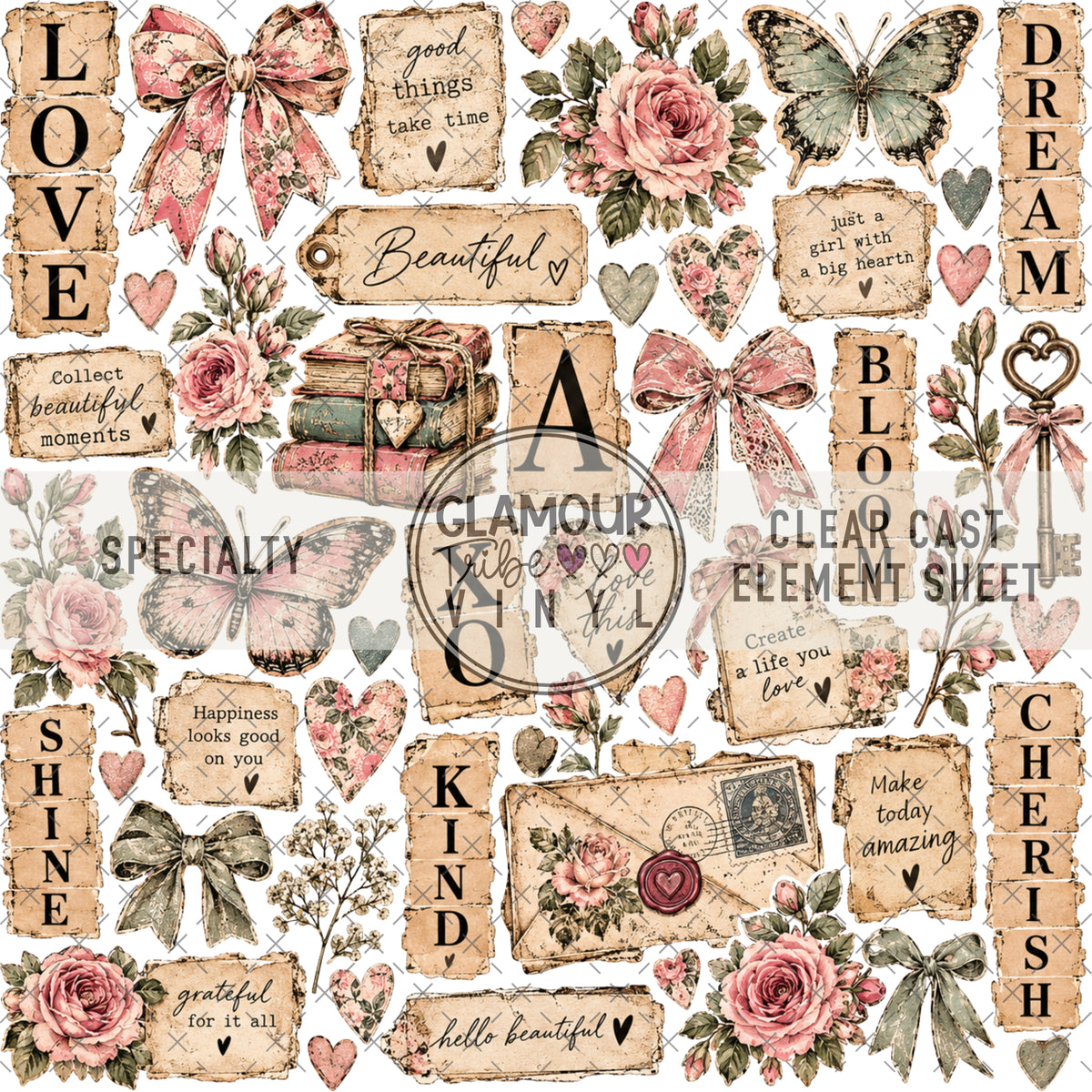 BEAUTIFULLY WRITTEN CLEAR CAST ACCENT SHEET