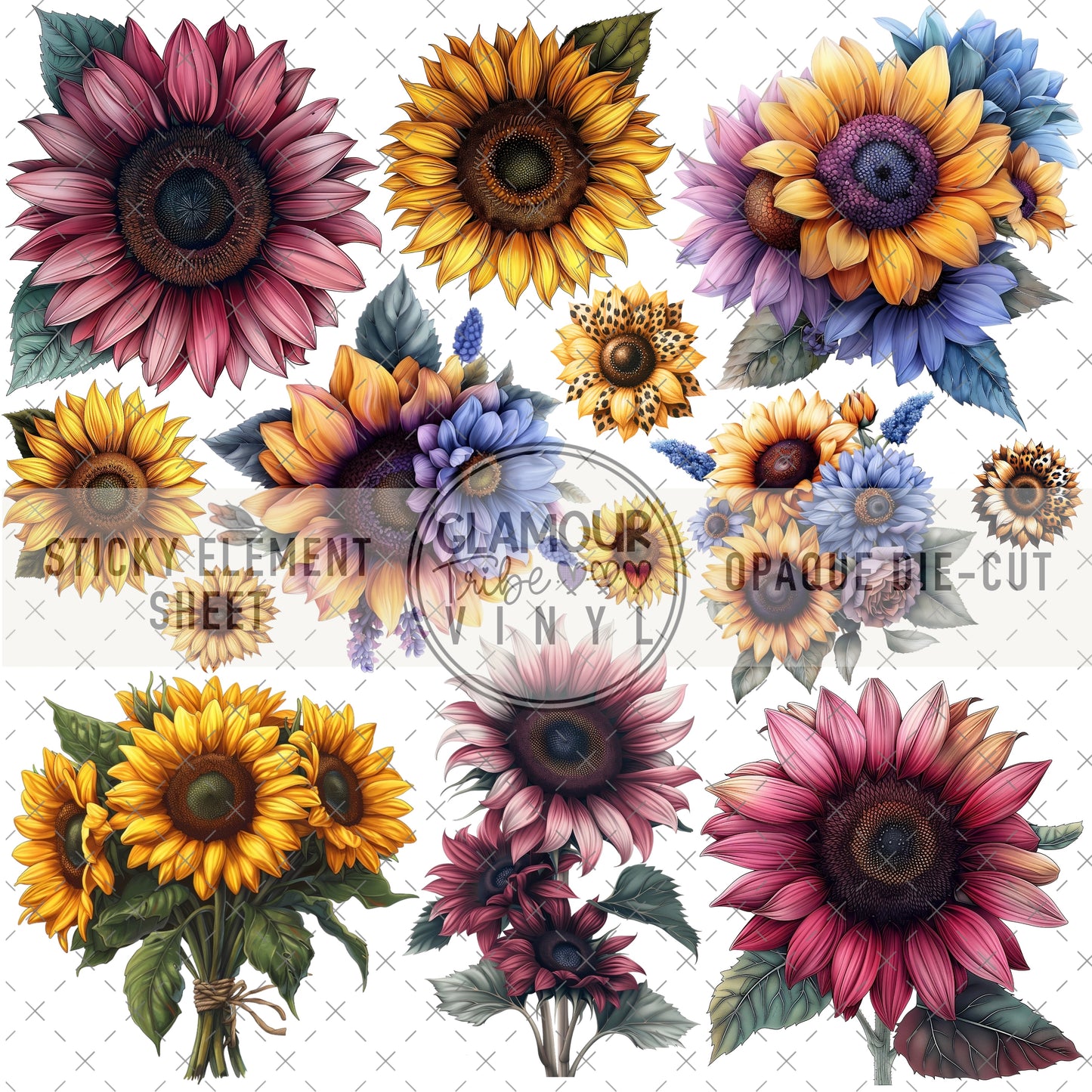 SUNFLOWER STICKY ELEMENT SHEET