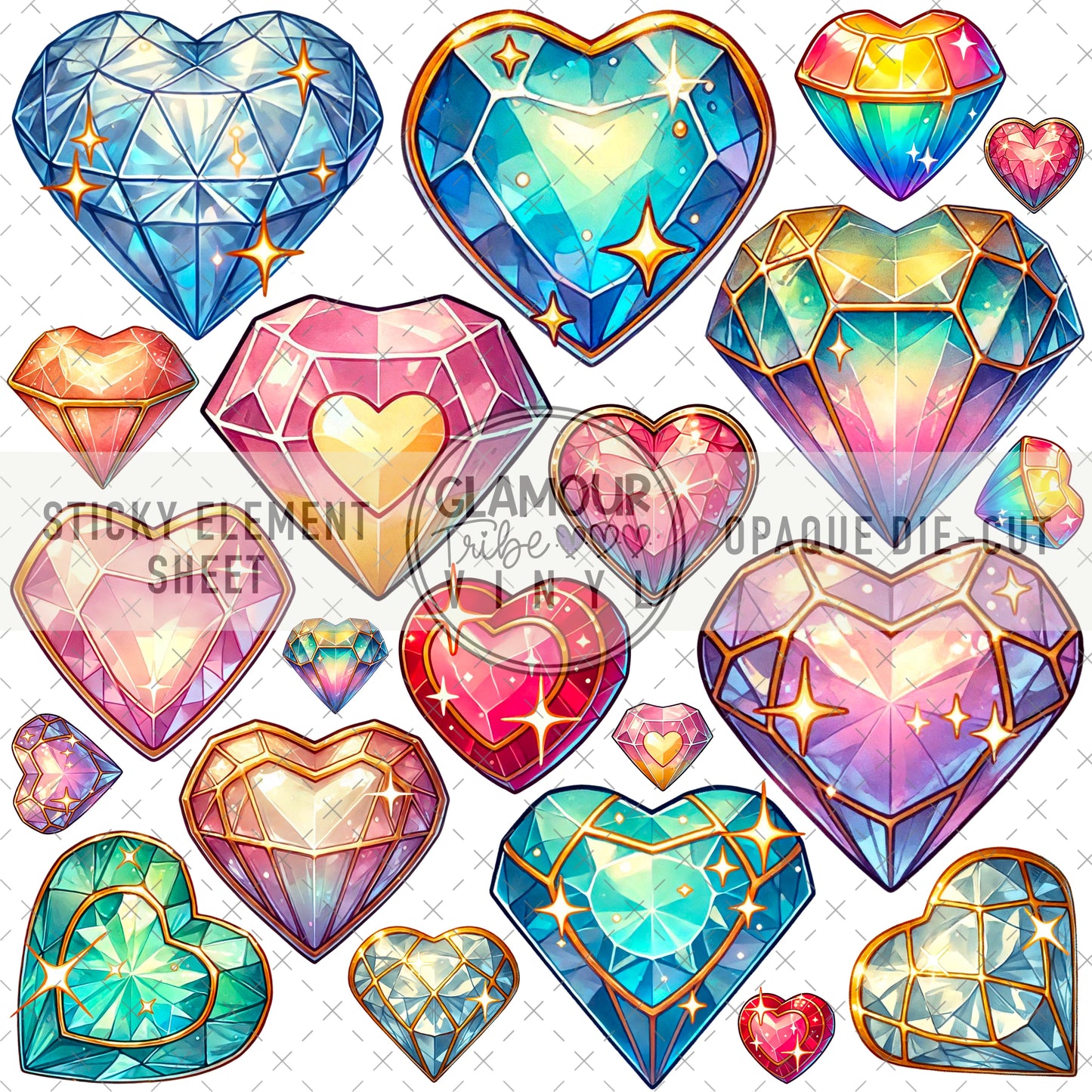 HEART OF STONE STICKY ELEMENT SHEET