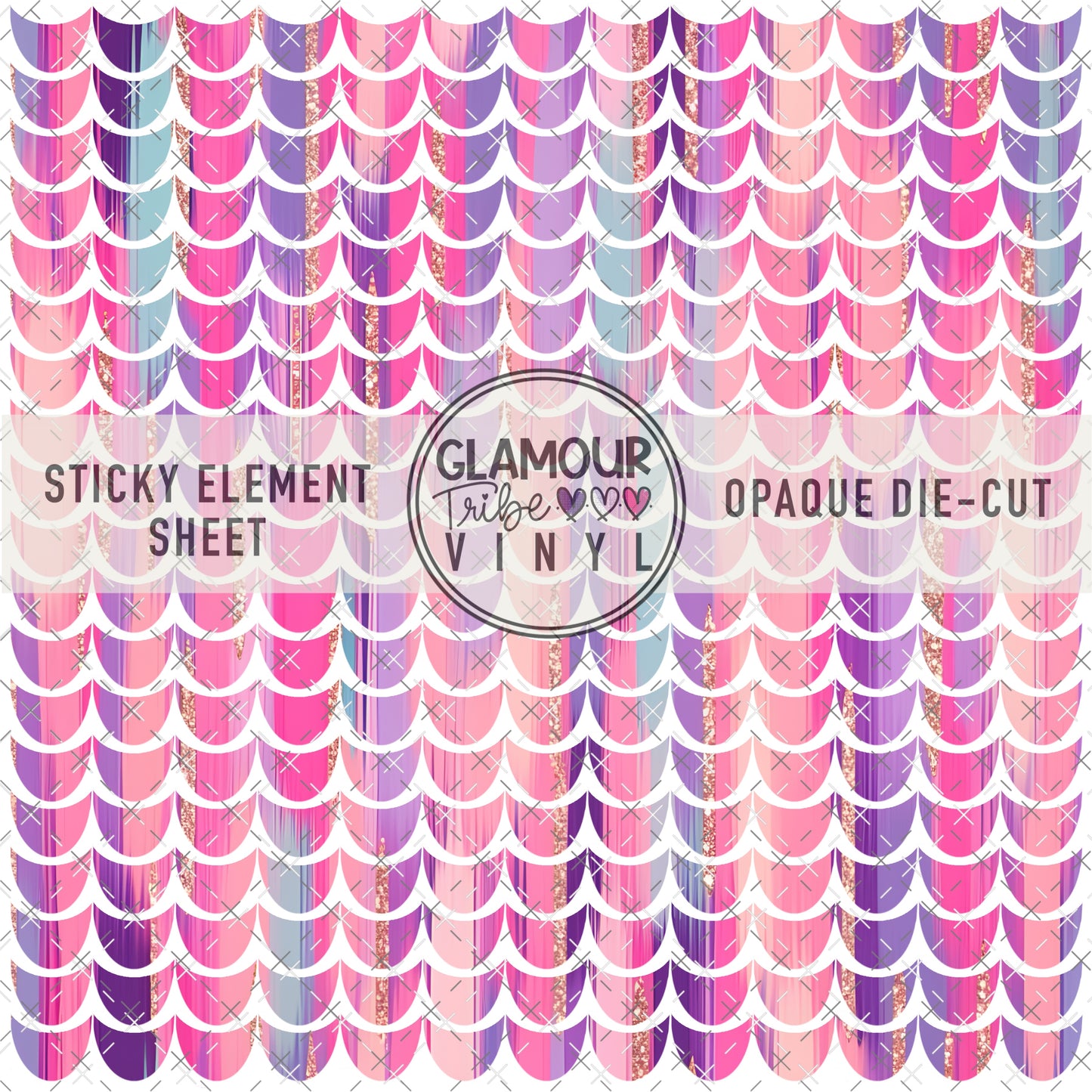 MERMAID SCALES 16 STICKY ELEMENT SHEET