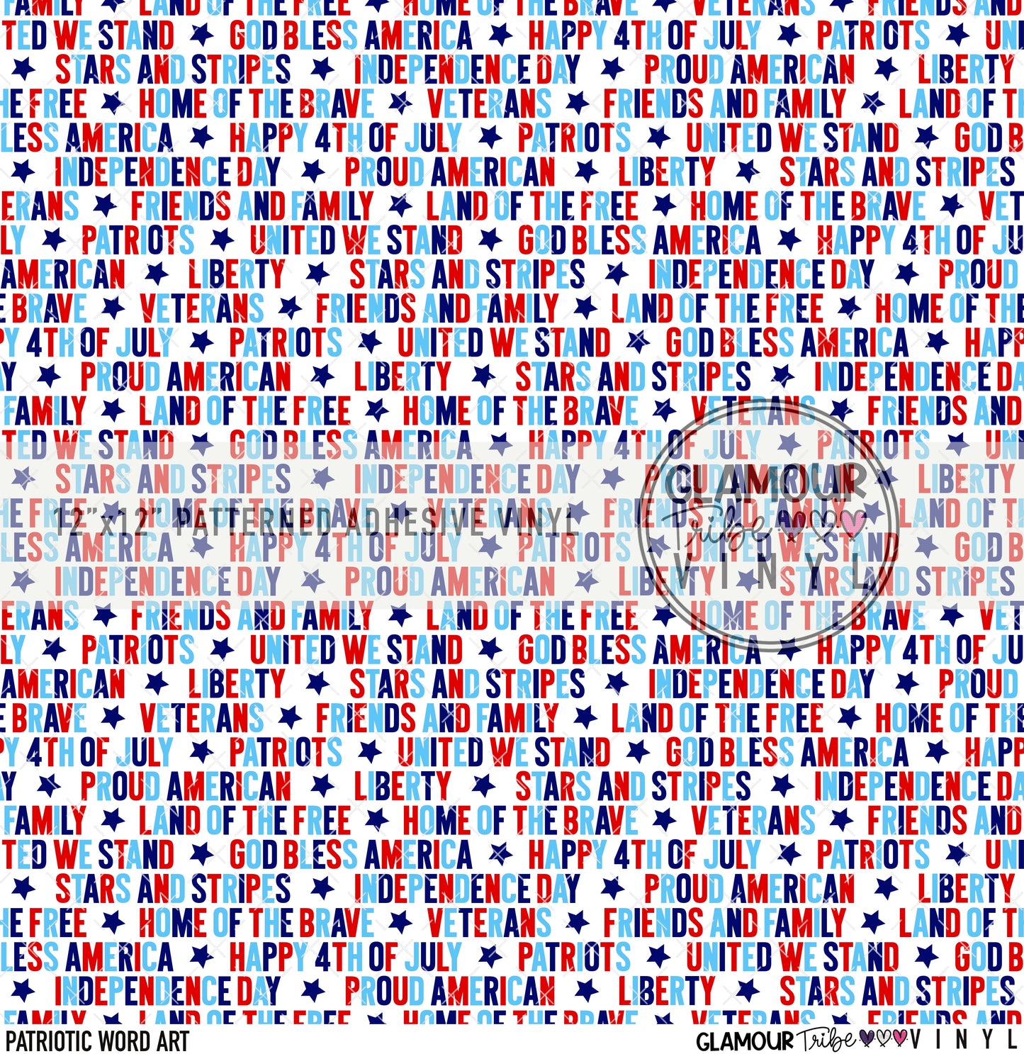 PATRIOTIC WORD ART