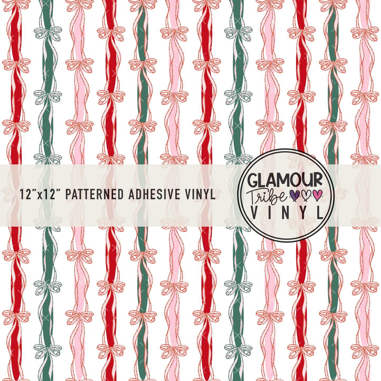 CHRISTMAS RIBBONS (WHITE)