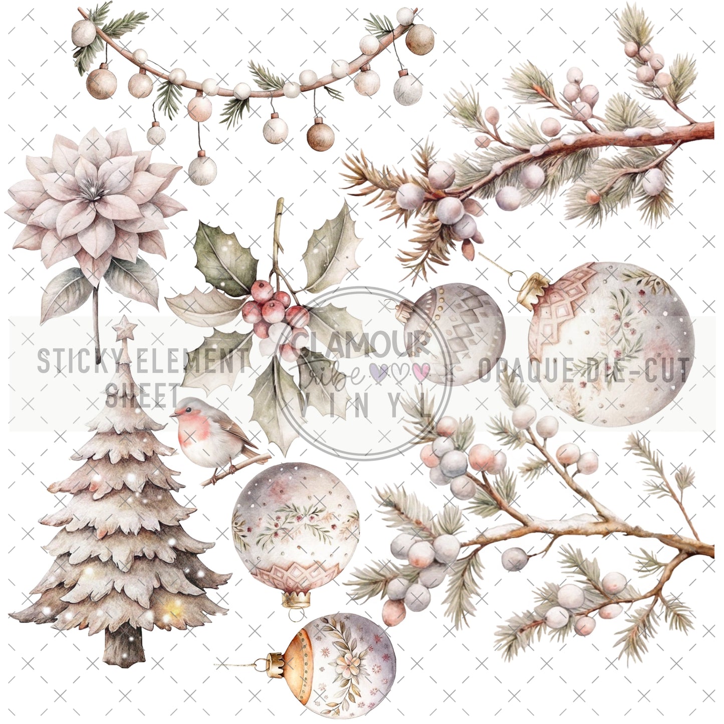 LEXIE’S CHRISTMAS 2 STICKY ELEMENT SHEET