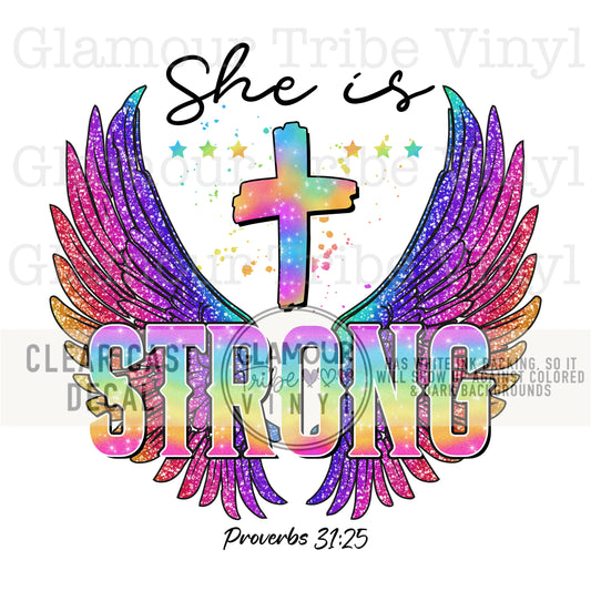 SHE IS STRONG PROVERBS 31:25