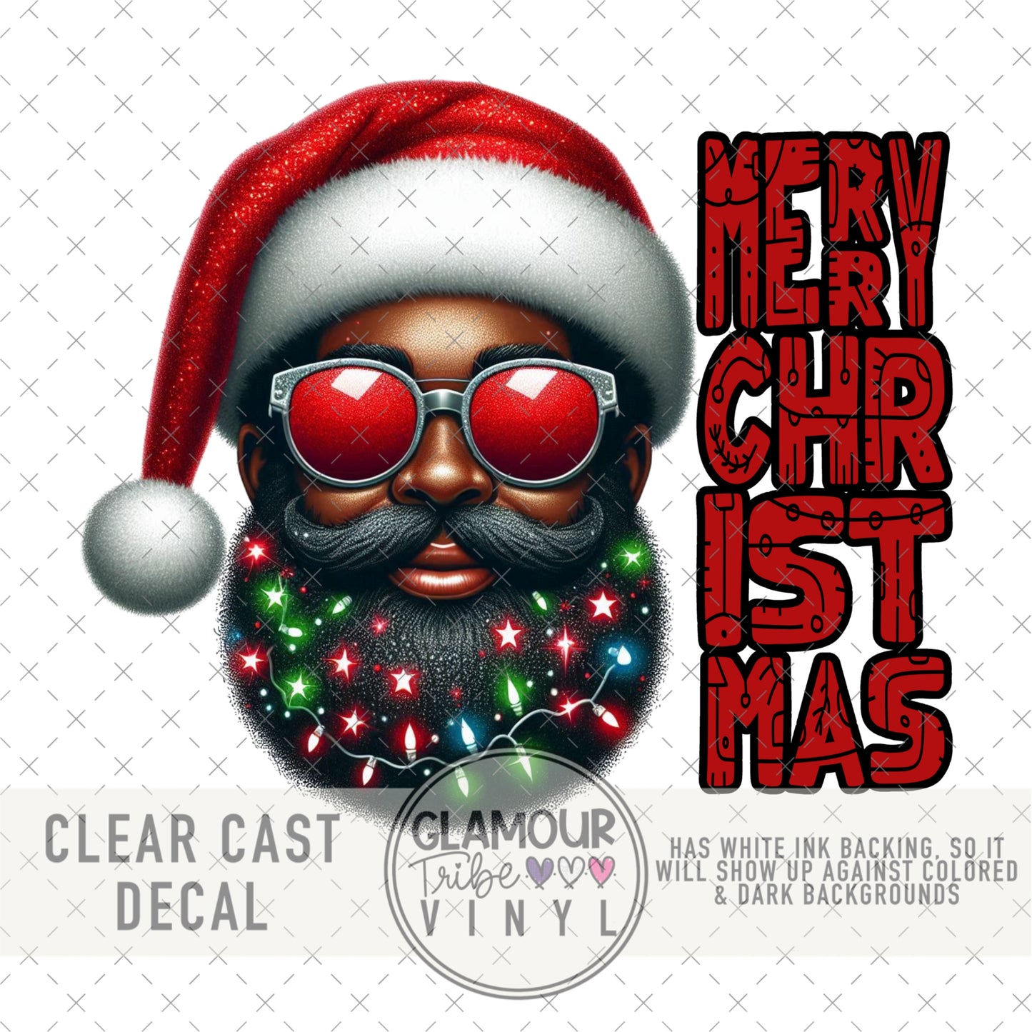 SANTA WITH LIT BEARD 2