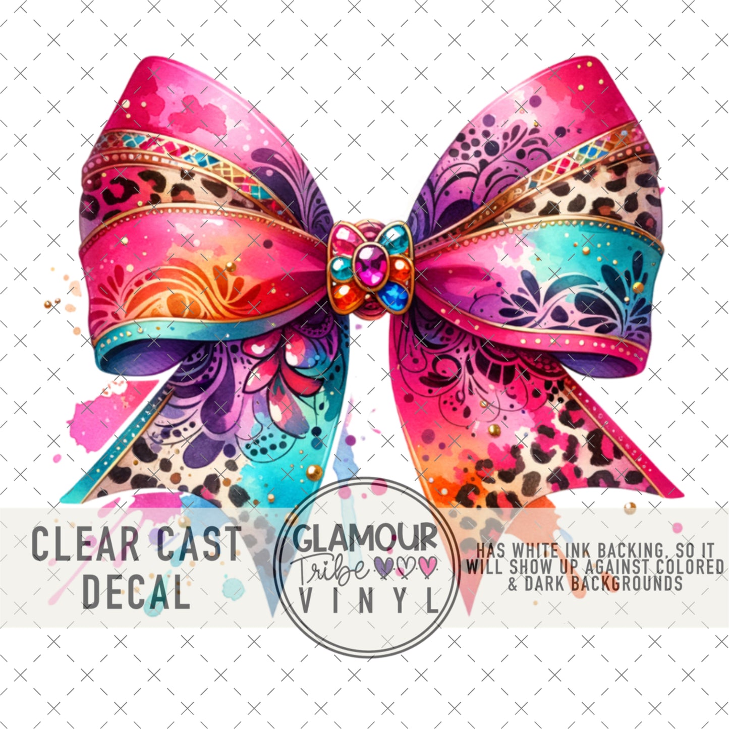 COLORFUL LEOPARD BOW