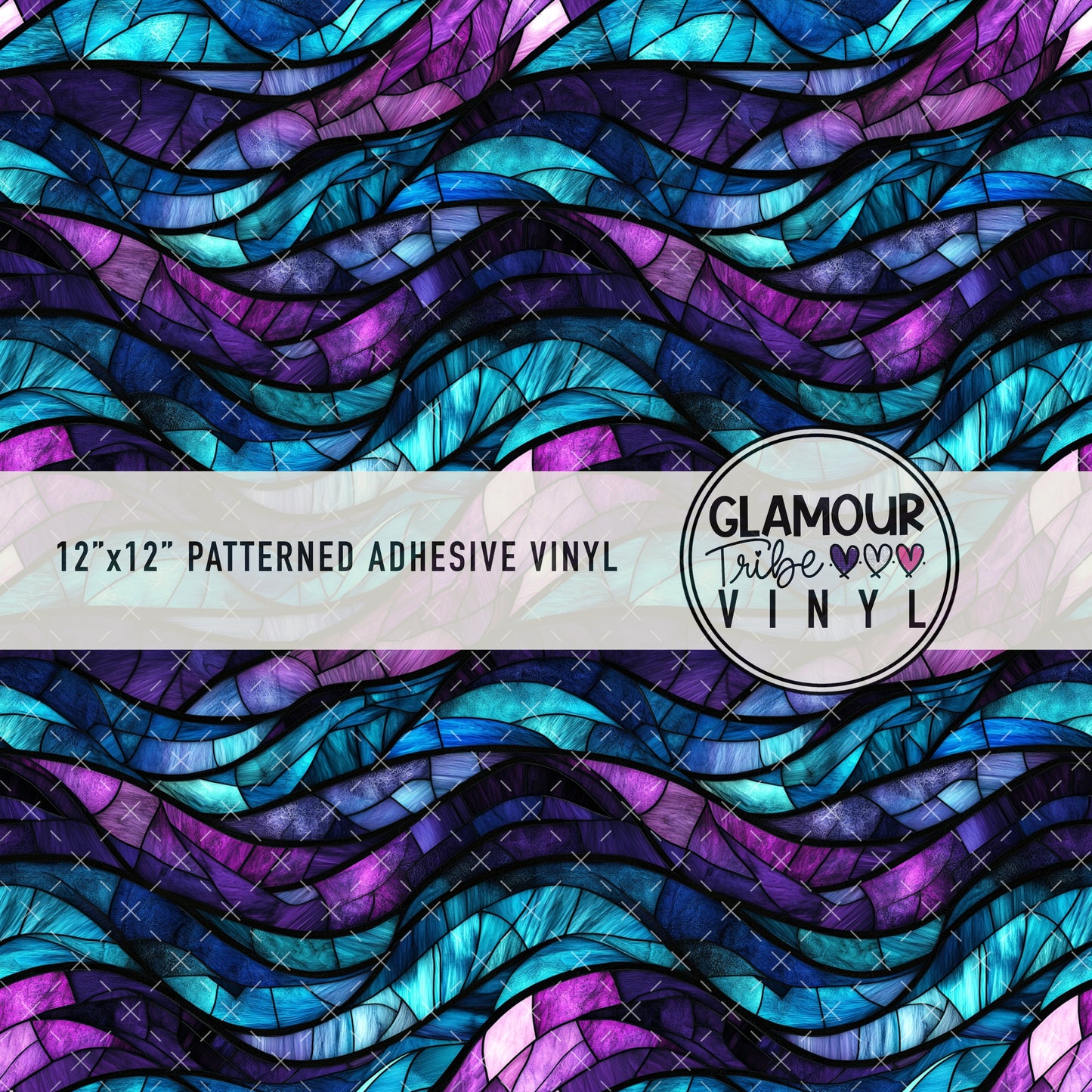 MERMAID WAVES STAINED GLASS 1