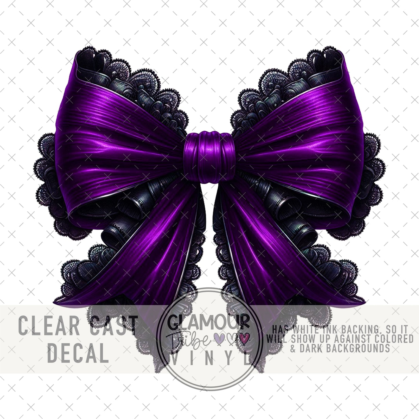 PURPLE GOTH BOW