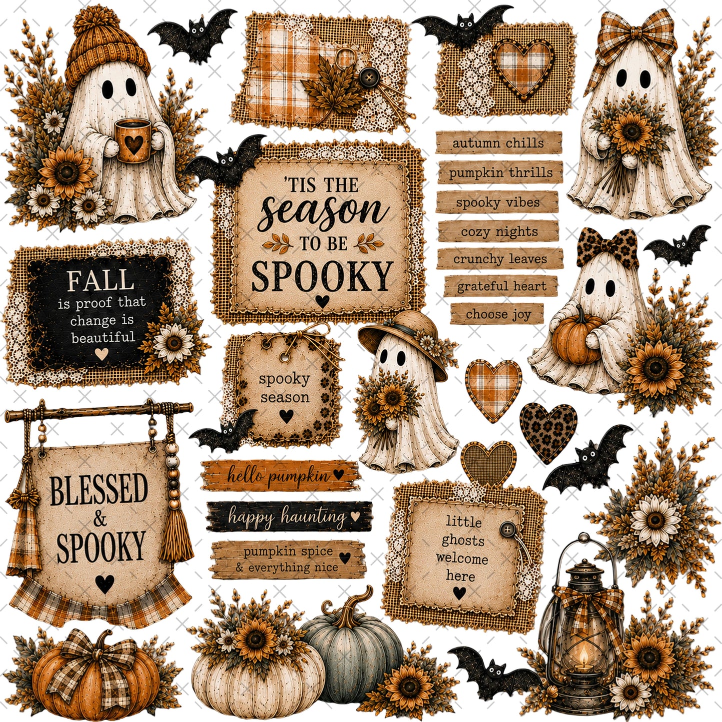 BOO & BLOOM STICKY ELEMENT SHEET