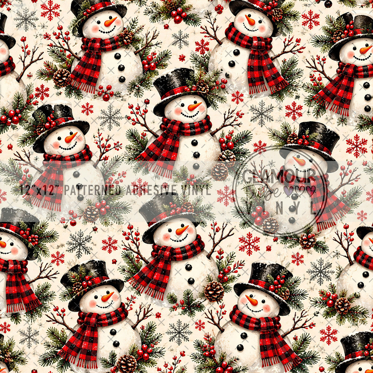 Frosty's Social Club patterned adhesive craft vinyl