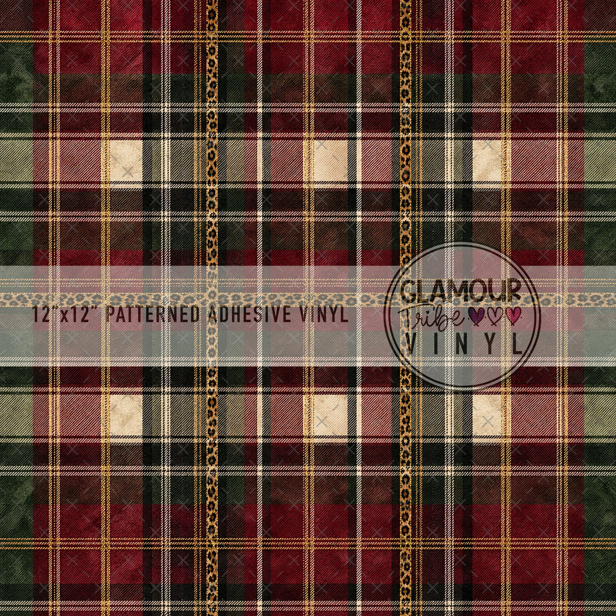 Leopard Trim Flannel patterned vinyl