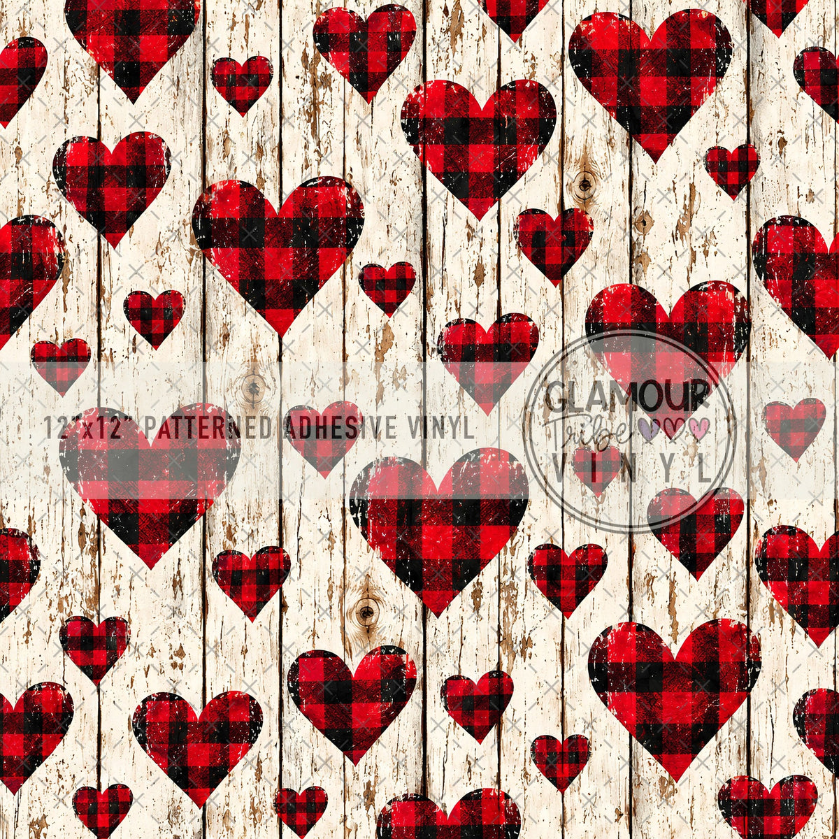 Lumberjack Love Notes patterned vinyl