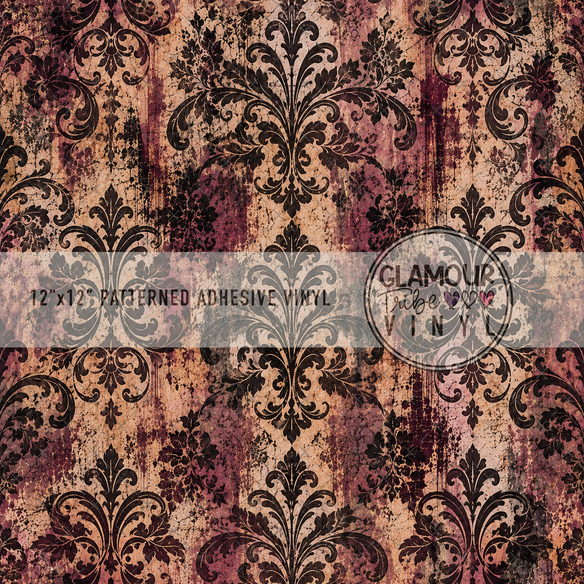 WORN ROSE DAMASK by The Fancy Pelican