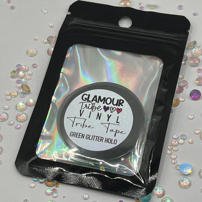 GREEN GLITTER HOLO TRIBE TAPE