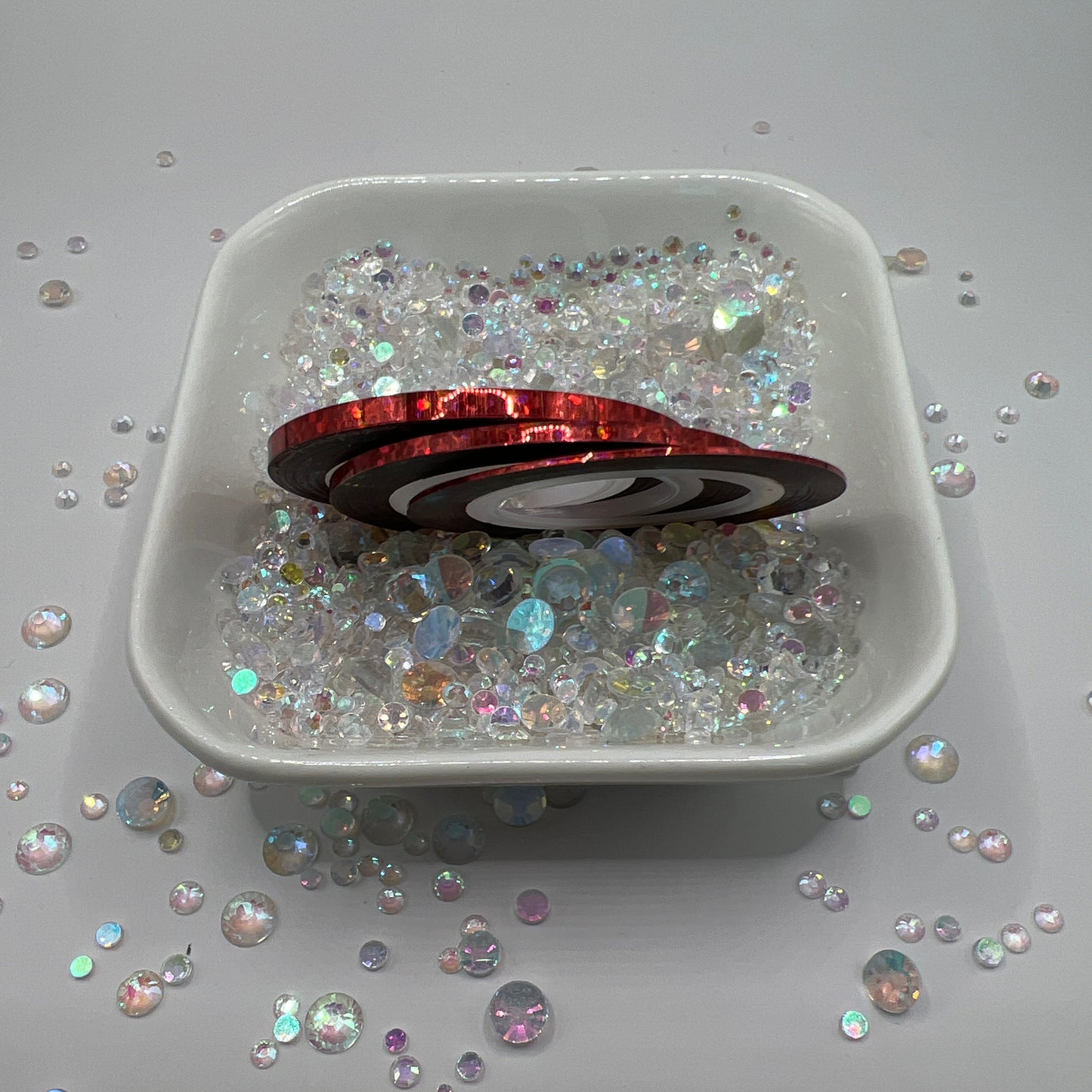 RED GLITTER HOLO TRIBE TAPE