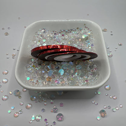 RED GLITTER HOLO TRIBE TAPE
