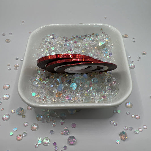 RED GLITTER HOLO TRIBE TAPE