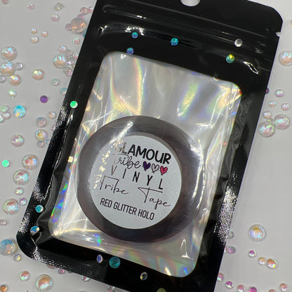 RED GLITTER HOLO TRIBE TAPE