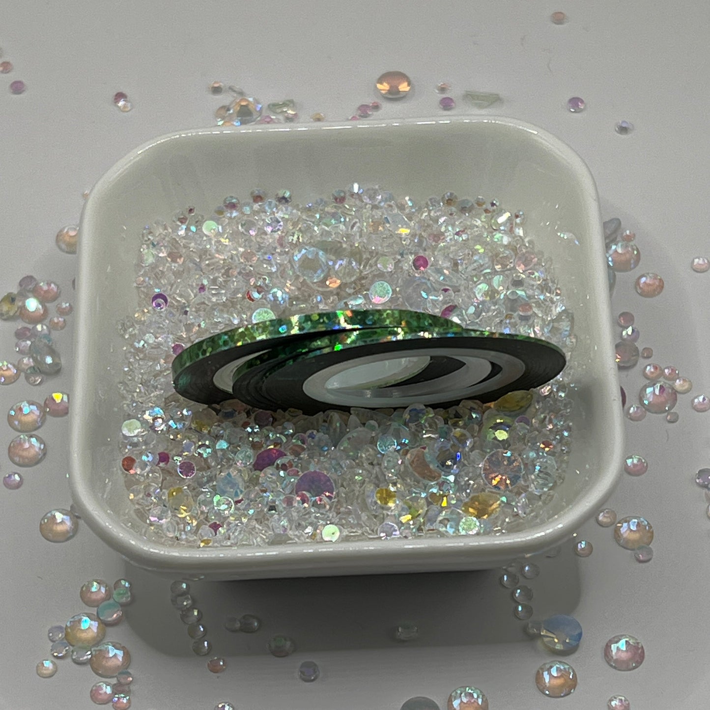 GREEN GLITTER HOLO TRIBE TAPE