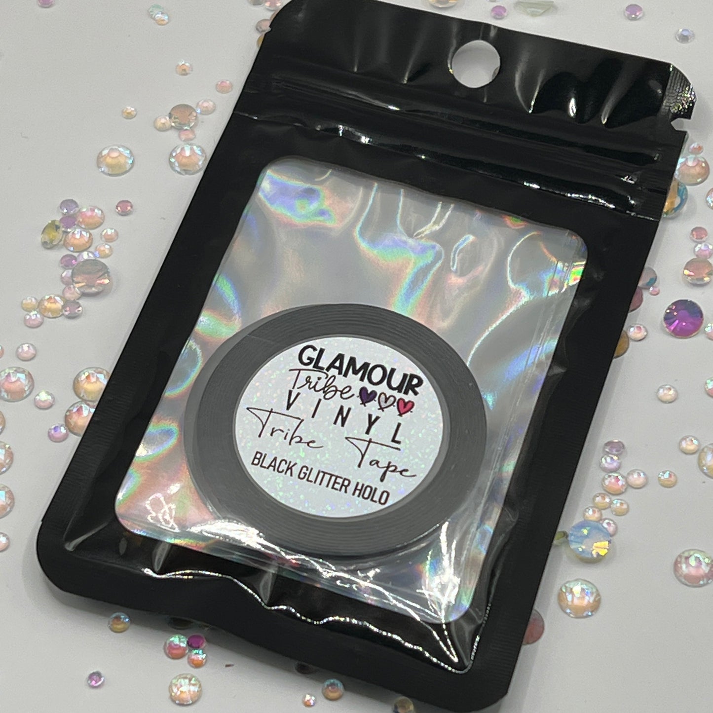 BLACK GLITTER HOLO TRIBE TAPE