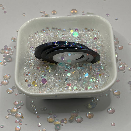 BLACK GLITTER HOLO TRIBE TAPE