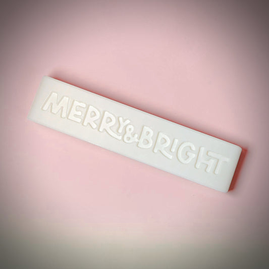 MERRY & BRIGHT 3d PRINTED TUMBLER HANDLE