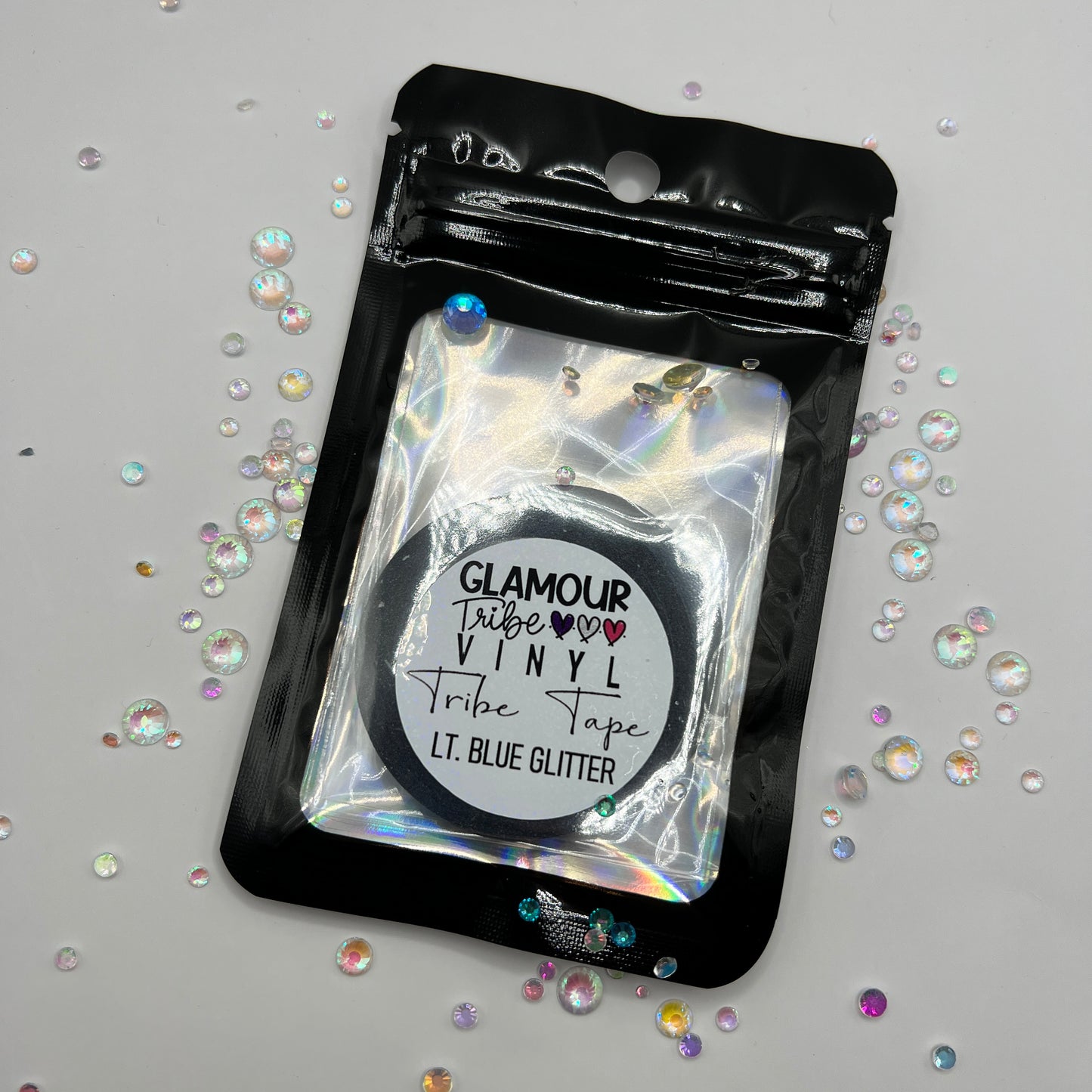 LIGHT BLUE GLITTER TRIBE TAPE