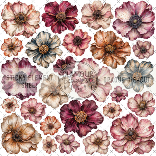 BOHEMIAN BOTANICALS STICKY ELEMENT SHEET
