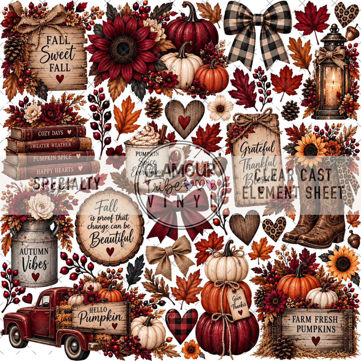 BOOTS & BONFIRES CLEAR CAST ACCENT SHEET
