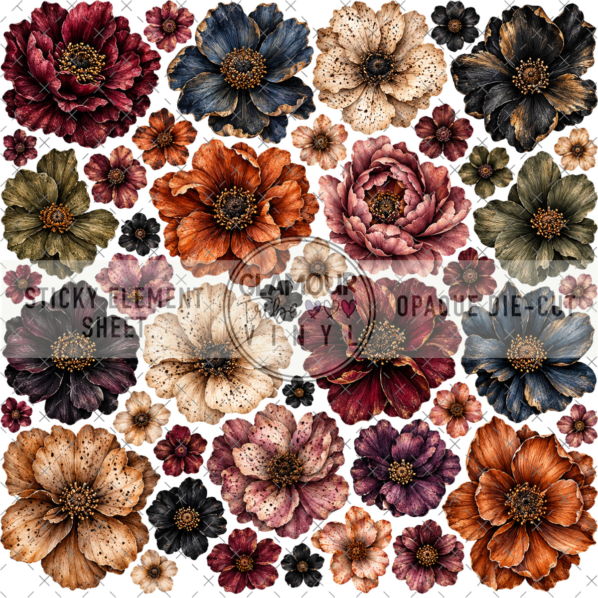 COLLECTED COLOR STICKY ELEMENT SHEET