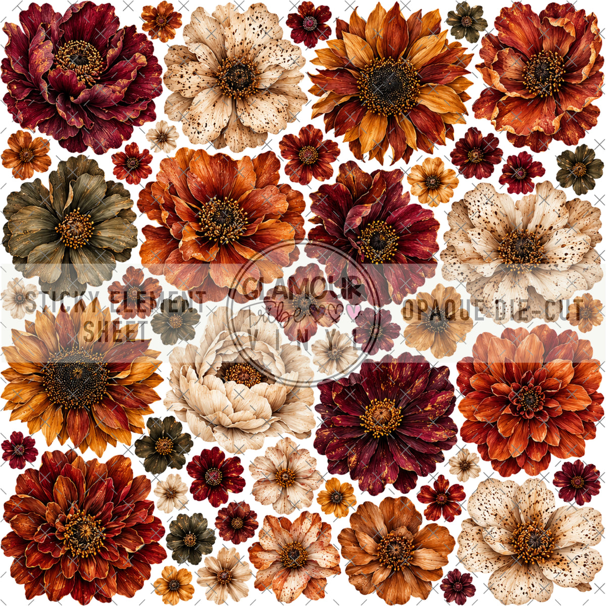 CRIMSON & CIDER STICKY ELEMENT SHEET
