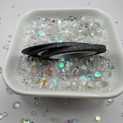 BLACK GLITTER TRIBE TAPE