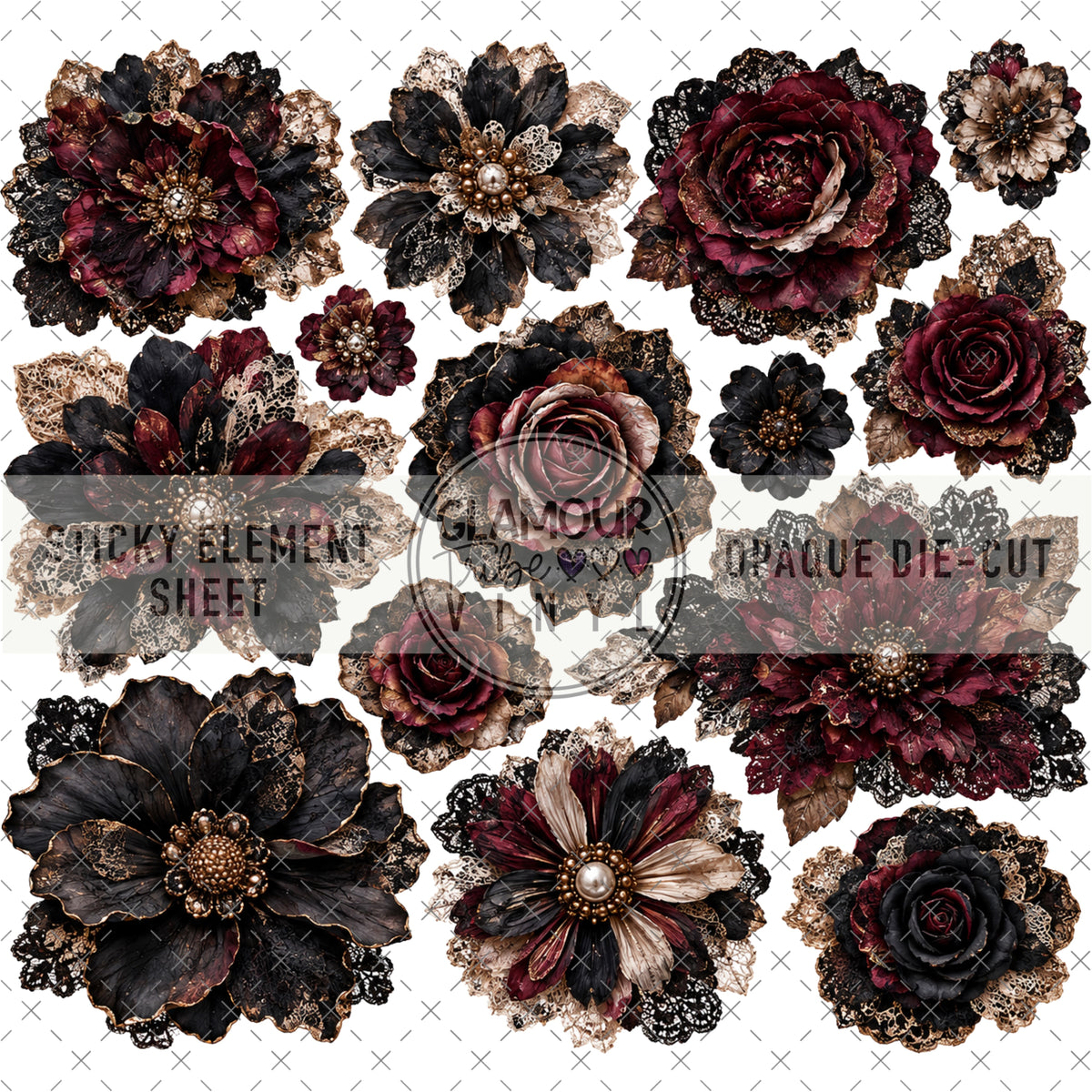 GARNET NOIR STICKY ELEMENT SHEET