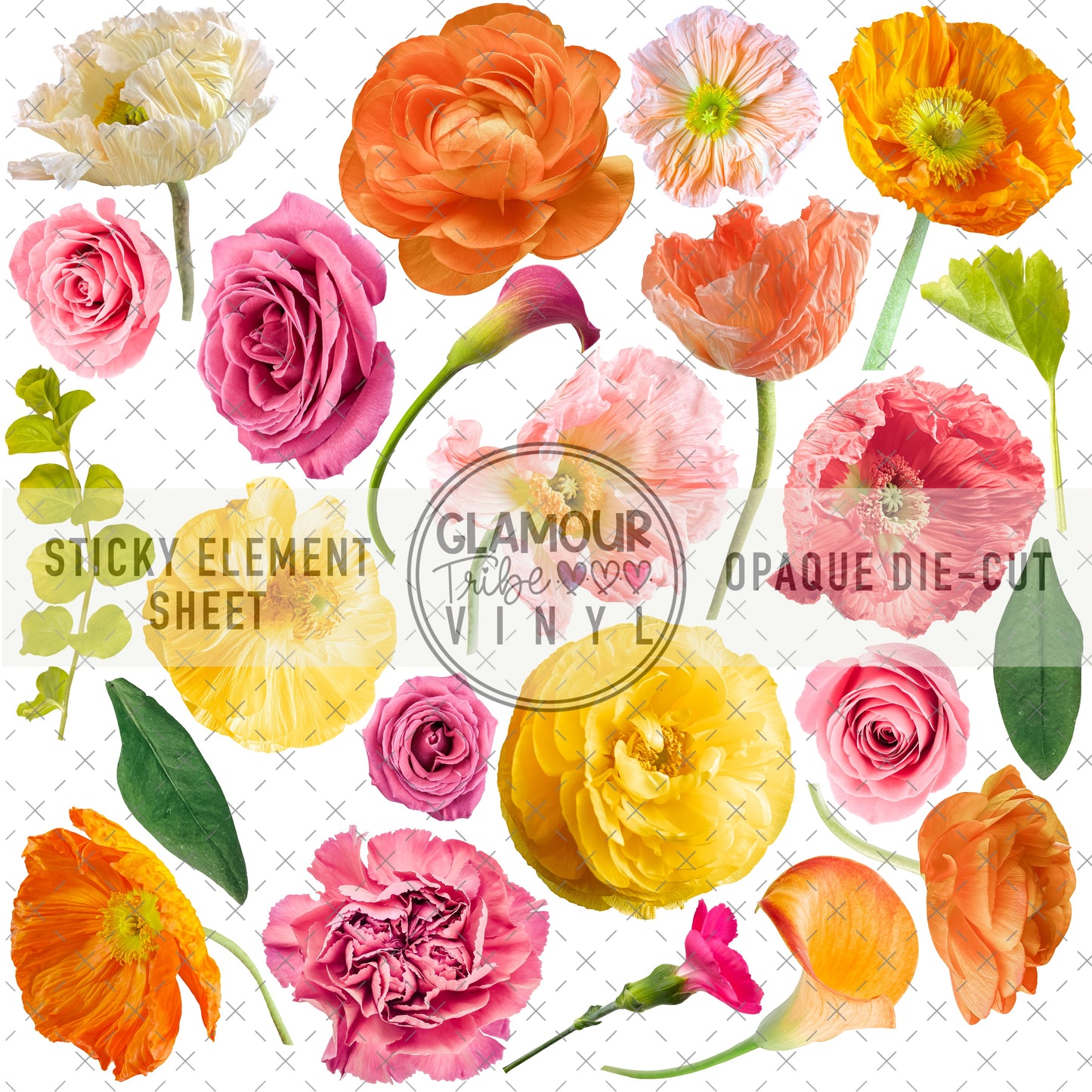 SUNSHINE PETALS STICKY ELEMENT SHEET