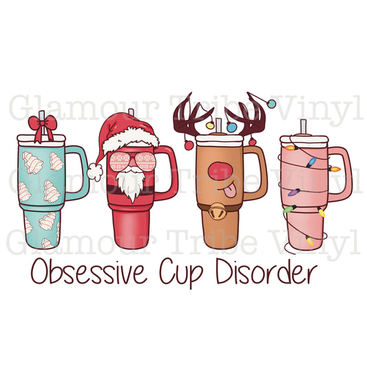 Obsessive Cup Disorder Clear Cast Decal