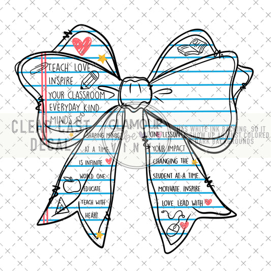 PAPER TEACHER BOW