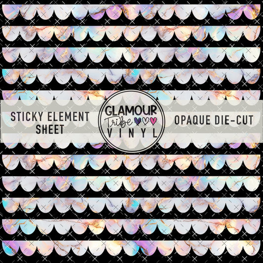 MERMAID SCALES 3 STICKY ELEMENT SHEET