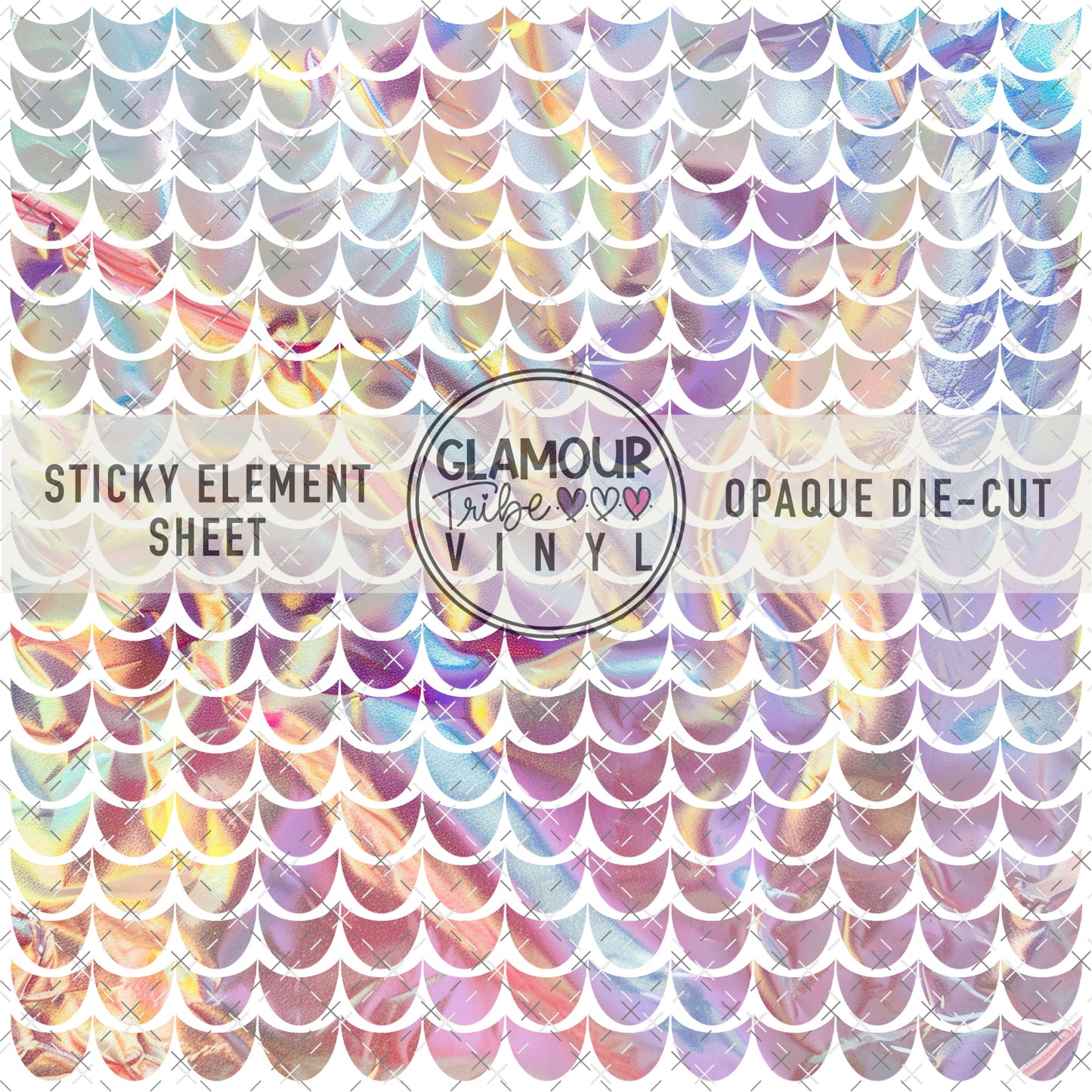 MERMAID SCALES 15 STICKY ELEMENT SHEET