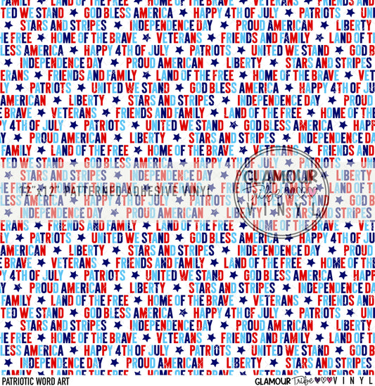 PATRIOTIC WORD ART
