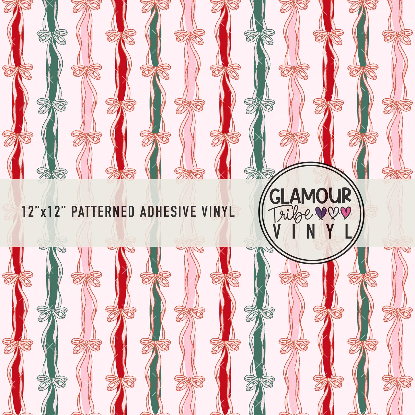 CHRISTMAS RIBBONS (PINK)
