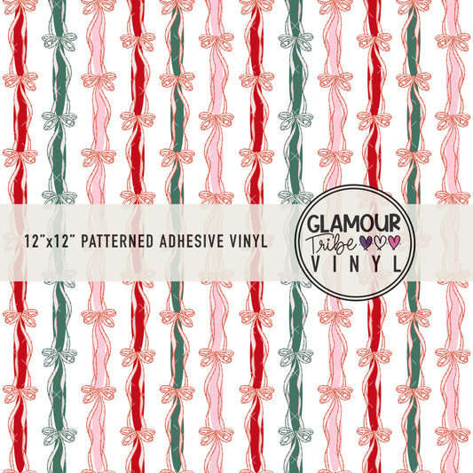 CHRISTMAS RIBBONS (WHITE)