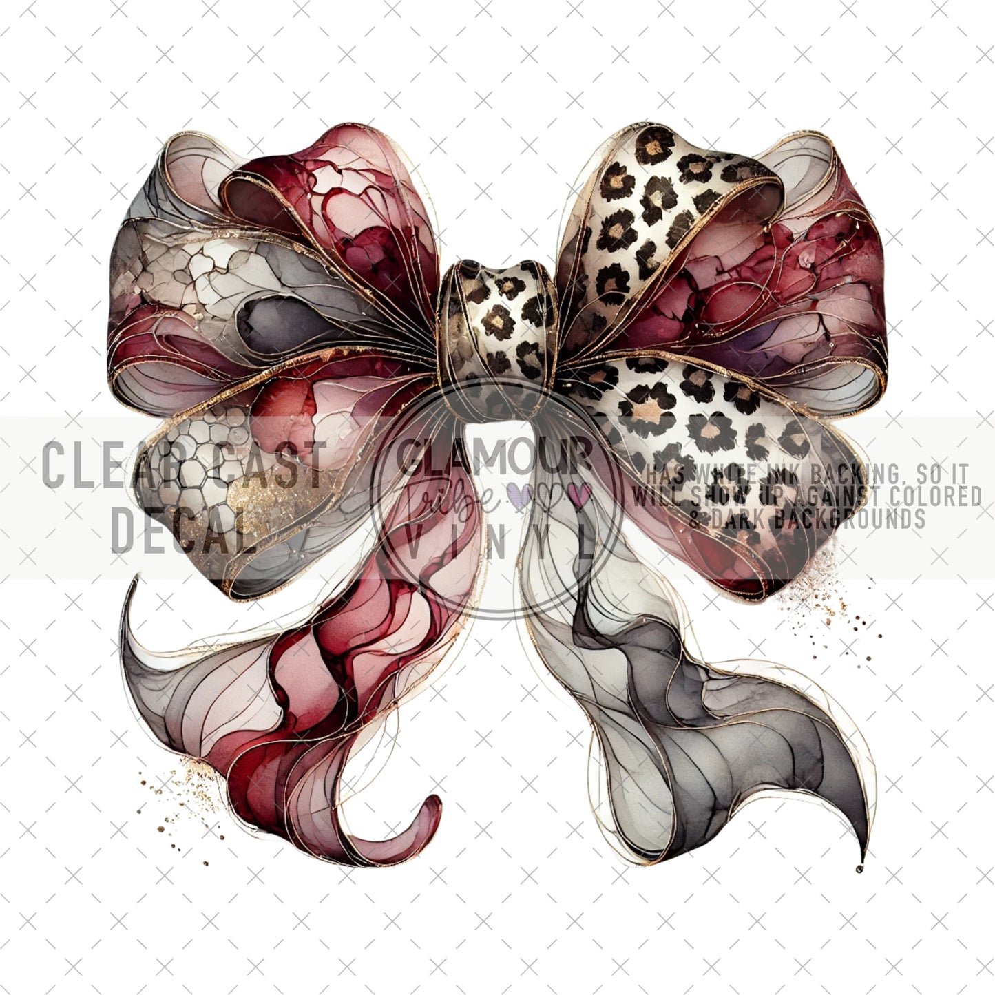 INK LEOPARD BOW 2