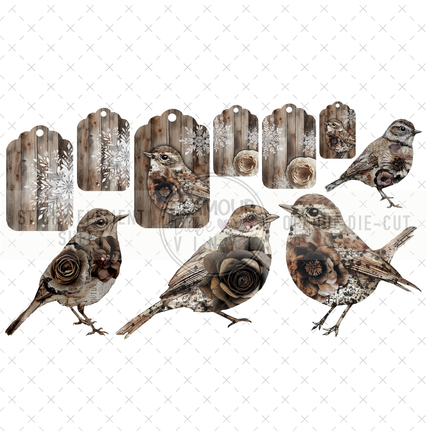 NEUTRAL WINTER STICKY ELEMENT SHEET