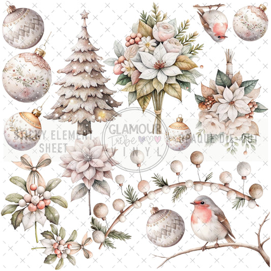 LEXIE’S CHRISTMAS 1 STICKY ELEMENT SHEET