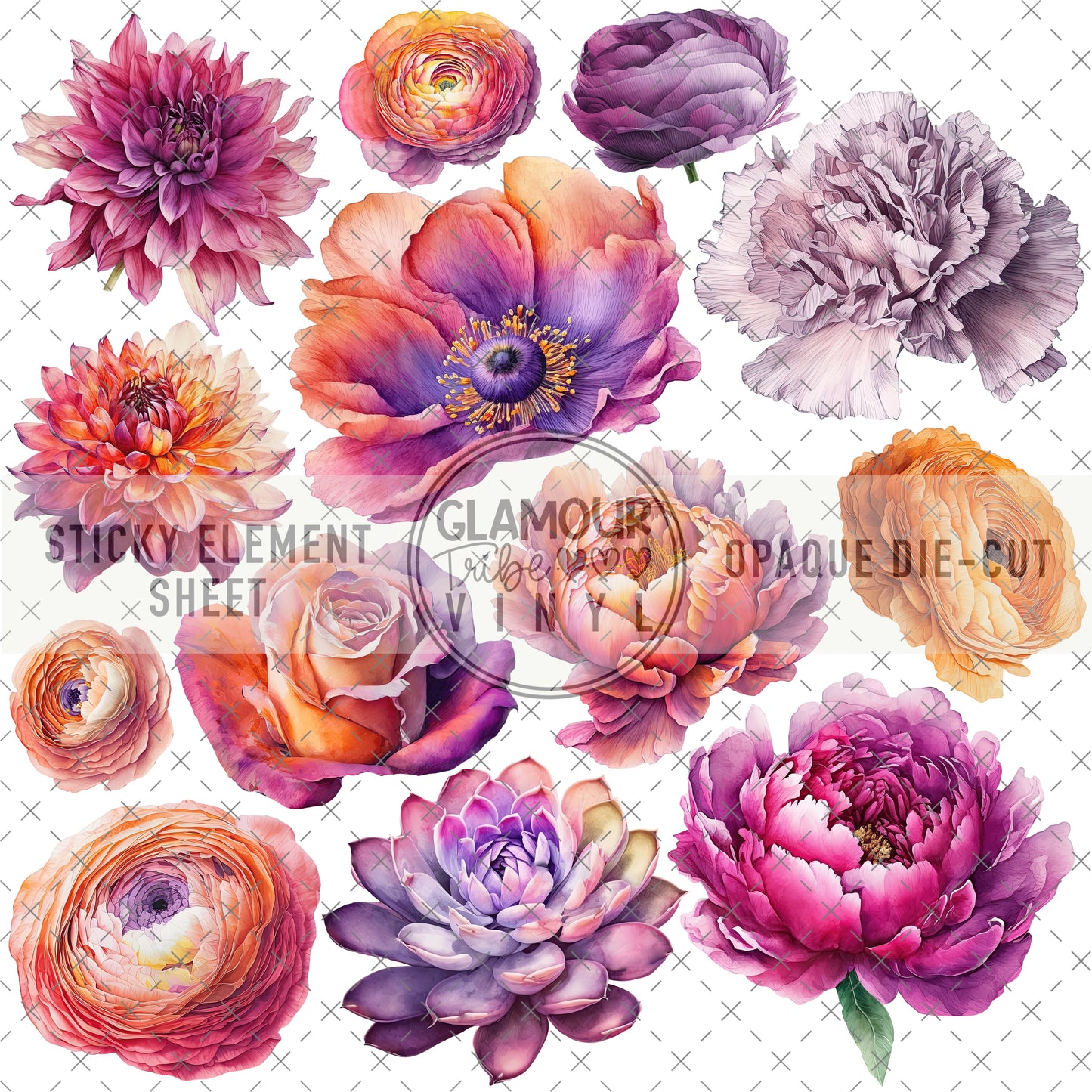 SUNSET SENSATION STICKY ELEMENT SHEET