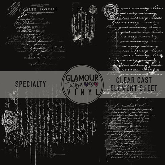 WRITTEN SCRIPT CLEAR CAST ACCENT SHEET