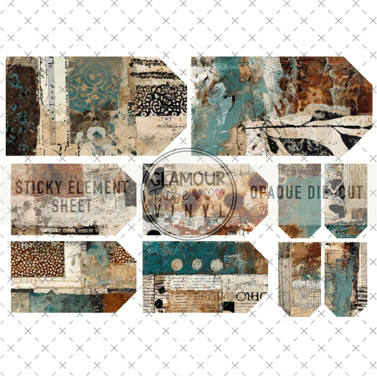 INK & OXIDE TAGS 2 STICKY ELEMENT SHEET