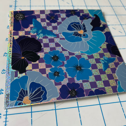 LARGE VIOLET CHECKS