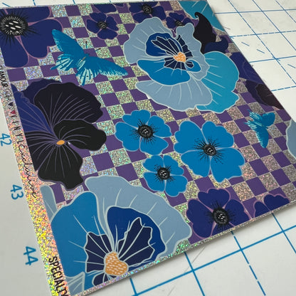 LARGE VIOLET CHECKS