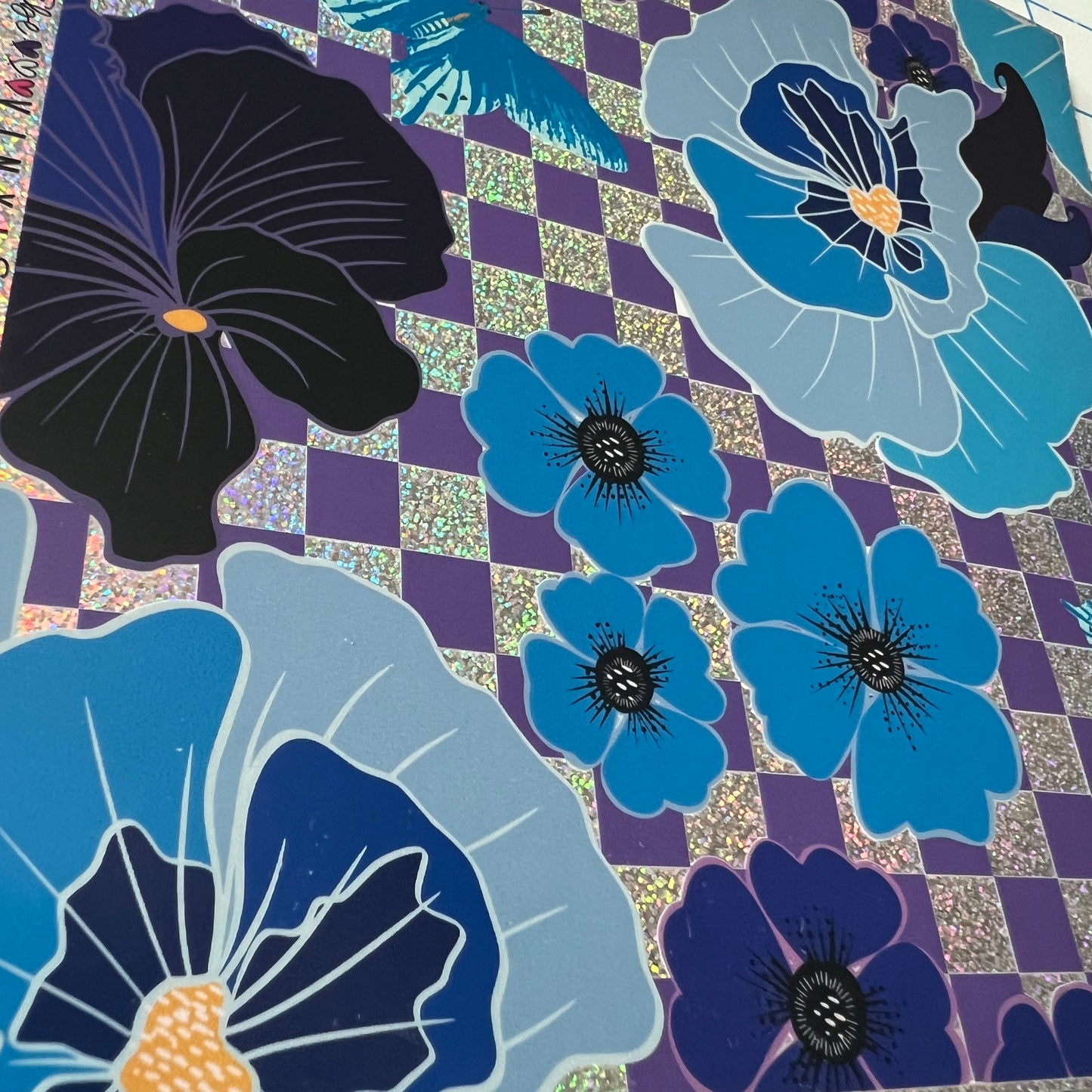 LARGE VIOLET CHECKS
